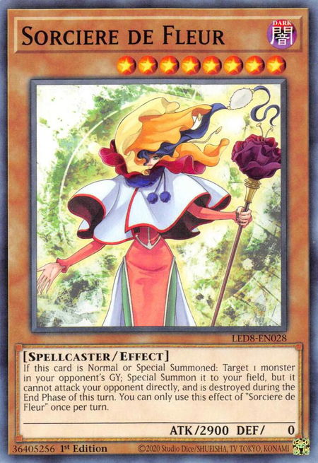 Sorciere de Fleur trading card from Legendary Duelists: Synchro Storm Sorciere de Fleur - Legendary Duelists: Synchro Storm YuGiOh trading card