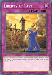 Liberty at Last! - Legendary Duelists: Synchro Storm (LED8) #LED8-EN034 - Common / Short Print YuGiOh Trading Card