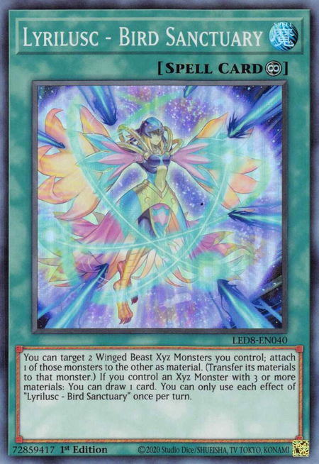 Lyrilusc - Bird Sanctuary - Legendary Duelists: Synchro Storm YuGiOh trading card