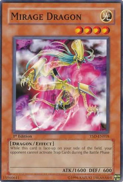 Mirage Dragon trading card from Starter Deck 2006 Mirage Dragon - Starter Deck 2006 YuGiOh trading card