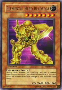 Elemental Hero Bladedge - Starter Deck 2006 #YSD-EN019 - Ultra Rare YuGiOh Trading Card