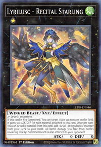 Lyrilusc - Recital Starling - Legendary Duelists: Synchro Storm (LED8) #LED8-EN046 - Common / Short Print YuGiOh Trading Card