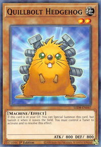 Quillbolt Hedgehog - Legendary Duelists: Synchro Storm (LED8) #LED8-EN047 - Common / Short Print YuGiOh Trading Card