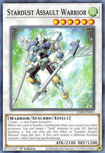 Stardust Assault Warrior - Legendary Duelists: Synchro Storm (LED8) #LED8-EN053 - Common / Short Print YuGiOh Trading Card