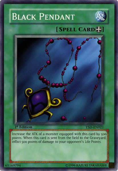 Black Pendant trading card from Starter Deck 2006 Black Pendant - Starter Deck 2006 YuGiOh trading card