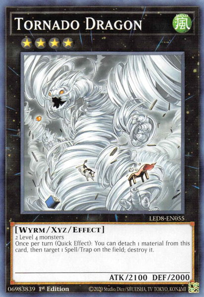 Tornado Dragon trading card from Legendary Duelists: Synchro Storm Tornado Dragon - Legendary Duelists: Synchro Storm YuGiOh trading card