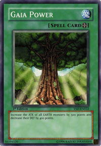 Gaia Power - Starter Deck 2006 #YSD-EN022 - Common / Short Print YuGiOh Trading Card