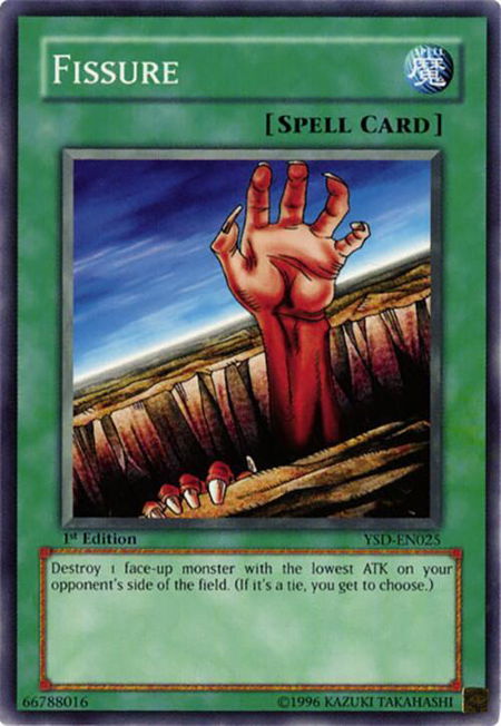 Fissure trading card from Starter Deck 2006 Fissure - Starter Deck 2006 YuGiOh trading card