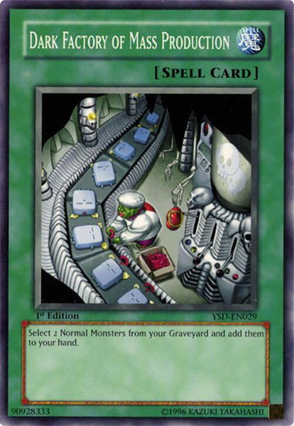 Dark Factory of Mass Production trading card from Starter Deck 2006 Dark Factory of Mass Production - Starter Deck 2006 YuGiOh trading card