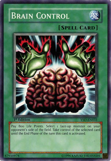 Brain Control trading card from Starter Deck 2006 Brain Control - Starter Deck 2006 YuGiOh trading card