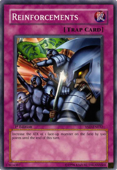 Reinforcements trading card from Starter Deck 2006 Reinforcements - Starter Deck 2006 YuGiOh trading card