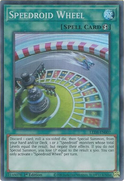 Speedroid Wheel trading card from Legendary Duelists: Synchro Storm Speedroid Wheel - Legendary Duelists: Synchro Storm YuGiOh trading card