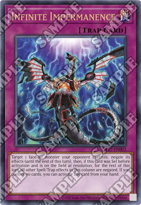 Infinite Impermanence (UTR) - OTS Tournament Pack 17 YuGiOh trading card