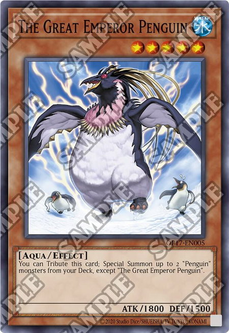 The Great Emperor Penguin - OTS Tournament Pack 17 YuGiOh trading card