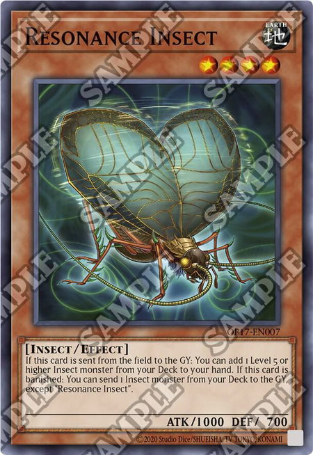 Resonance Insect - OTS Tournament Pack 17 YuGiOh trading card