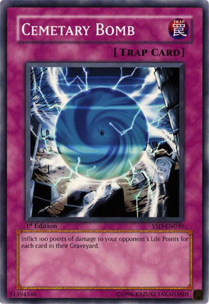 Cemetary Bomb trading card from Starter Deck 2006 Cemetary Bomb - Starter Deck 2006 YuGiOh trading card