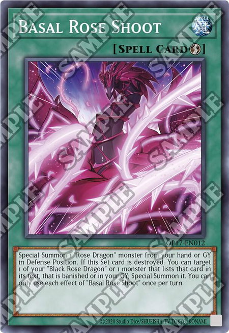Basal Rose Shoot - OTS Tournament Pack 17 YuGiOh trading card