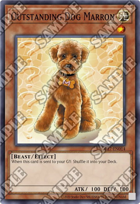 Outstanding Dog Marron - OTS Tournament Pack 17 YuGiOh trading card