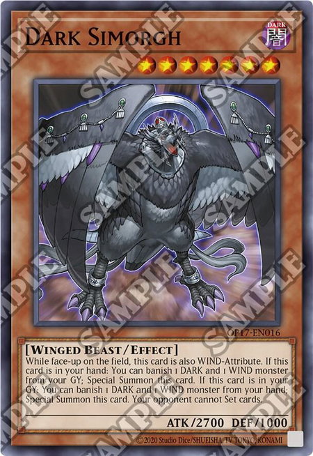Dark Simorgh - OTS Tournament Pack 17 YuGiOh trading card