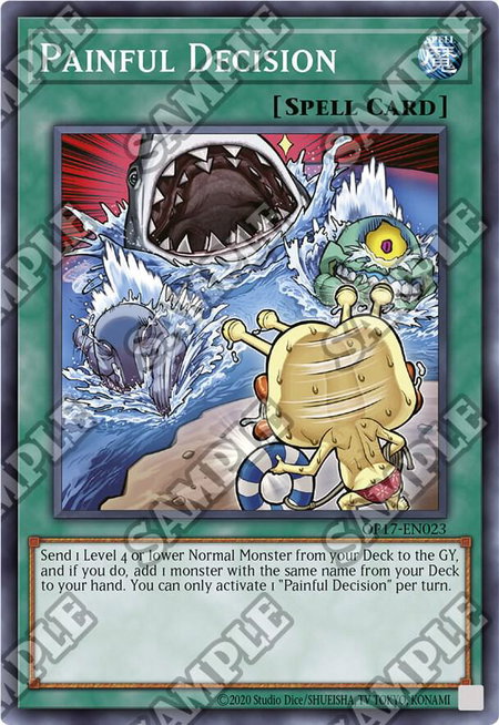 Painful Decision - OTS Tournament Pack 17 YuGiOh trading card