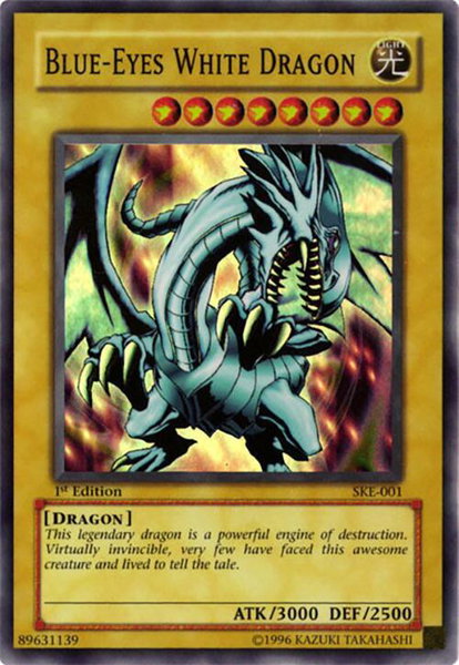 Blue-Eyes White Dragon trading card from Starter Deck: Kaiba Evolution Blue-Eyes White Dragon - Starter Deck: Kaiba Evolution YuGiOh trading card