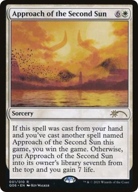 Approach of the Second Sun - Unique and Miscellaneous Promos Magic: The Gathering trading card
