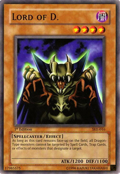 Lord of D. trading card from Starter Deck: Kaiba Evolution Lord of D. - Starter Deck: Kaiba Evolution YuGiOh trading card