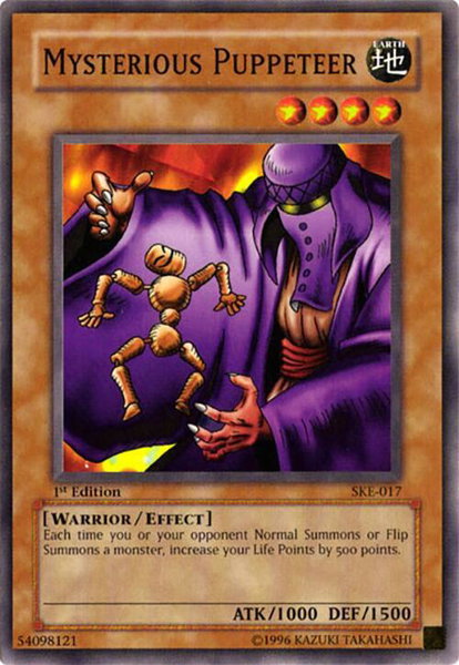 Mysterious Puppeteer trading card from Starter Deck: Kaiba Evolution Mysterious Puppeteer - Starter Deck: Kaiba Evolution YuGiOh trading card