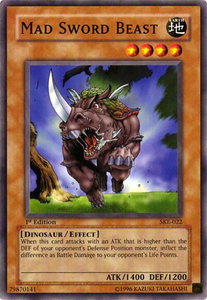 Mad Sword Beast - Starter Deck: Kaiba Evolution (SKE) #SKE-022 - Common / Short Print YuGiOh Trading Card