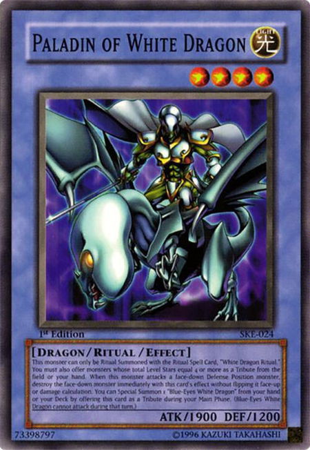 Paladin of White Dragon - Starter Deck: Kaiba Evolution YuGiOh trading card