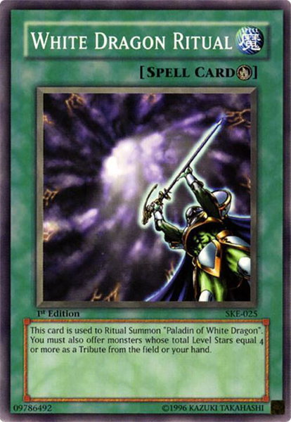 White Dragon Ritual trading card from Starter Deck: Kaiba Evolution White Dragon Ritual - Starter Deck: Kaiba Evolution YuGiOh trading card
