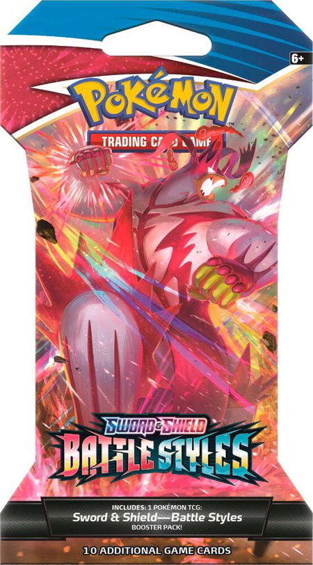 Battle Styles Sleeved Booster Pack - SWSH05: Battle Styles Pokémon trading card