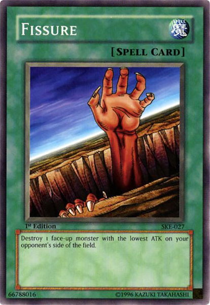 Fissure trading card from Starter Deck: Kaiba Evolution Fissure - Starter Deck: Kaiba Evolution YuGiOh trading card