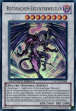 Red Dragon Archfiend (German) - "Rotdrachen-Erzunterweltler" trading card from Advent Calendar 2011 (Adventskalender) Red Dragon Archfiend (German) - "Rotdrachen-Erzunterweltler" - Advent Calendar 2011 (Adventskalender) YuGiOh trading card
