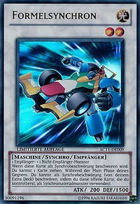 Formula Synchron (German) - "Formelsynchron" - Advent Calendar 2011 (Adventskalender) (AC11) #AC11-DE009 - Ultra Rare YuGiOh Trading Card