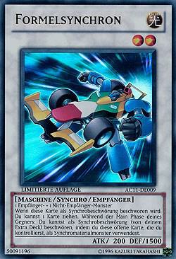Formula Synchron (German) - "Formelsynchron" - Advent Calendar 2011 (Adventskalender) YuGiOh trading card