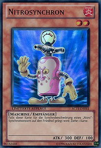Nitro Synchron (German) - "Nitrosynchron" - Advent Calendar 2011 (Adventskalender) (AC11) #AC11-DE011 - Super Rare YuGiOh Trading Card