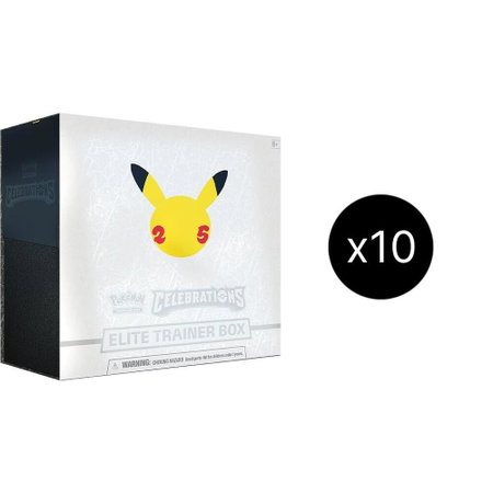 Celebrations Elite Trainer Box Case trading card from Celebrations Celebrations Elite Trainer Box Case - Celebrations Pokémon trading card