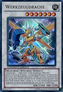 Power Tool Dragon (German) - "Werkzeugdrache" - Advent Calendar 2011 (Adventskalender) (AC11) #AC11-DE015 - Ultra Rare YuGiOh Trading Card