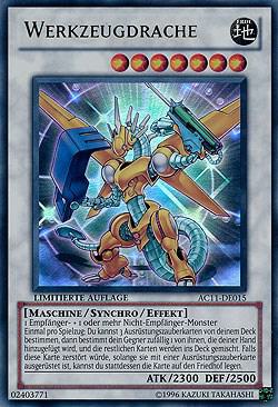 Power Tool Dragon (German) - "Werkzeugdrache" trading card from Advent Calendar 2011 (Adventskalender) Power Tool Dragon (German) - "Werkzeugdrache" - Advent Calendar 2011 (Adventskalender) YuGiOh trading card