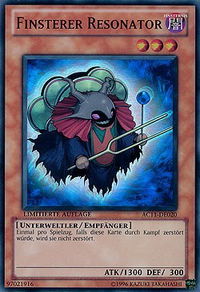 Dark Resonator (German) - "Finsterer Resonator" - Advent Calendar 2011 (Adventskalender) (AC11) #AC11-DE020 - Super Rare YuGiOh Trading Card