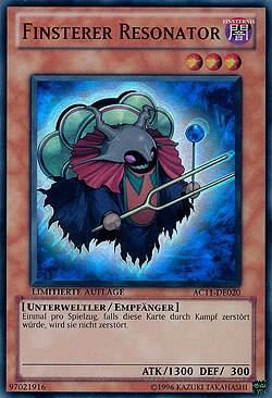 Dark Resonator (German) - "Finsterer Resonator" - Advent Calendar 2011 (Adventskalender) YuGiOh trading card