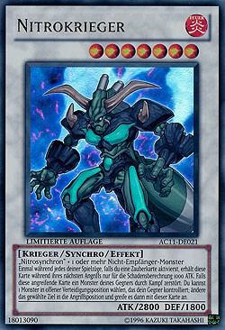 Nitro Warrior (German) - "Nitrokrieger" - Advent Calendar 2011 (Adventskalender) YuGiOh trading card