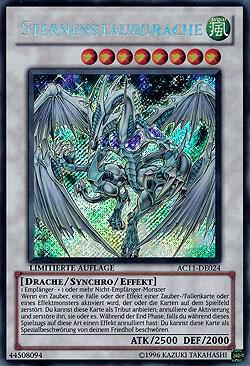 Stardust Dragon (German) - "Sternenstaubdrache" trading card from Advent Calendar 2011 (Adventskalender) Stardust Dragon (German) - "Sternenstaubdrache" - Advent Calendar 2011 (Adventskalender) YuGiOh trading card