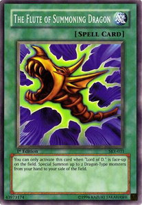 The Flute of Summoning Dragon - Starter Deck: Kaiba Evolution (SKE) #SKE-031 - Common / Short Print YuGiOh Trading Card
