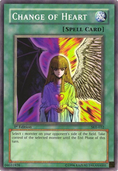 Change of Heart trading card from Starter Deck: Kaiba Evolution Change of Heart - Starter Deck: Kaiba Evolution YuGiOh trading card