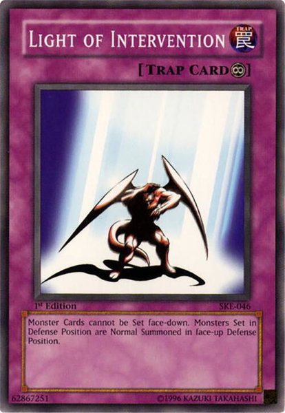 Light of Intervention trading card from Starter Deck: Kaiba Evolution Light of Intervention - Starter Deck: Kaiba Evolution YuGiOh trading card