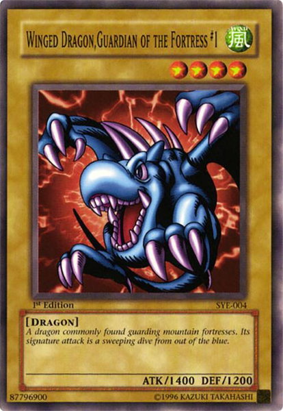 Winged Dragon, Guardian of the Fortress #1 trading card from Starter Deck: Yugi Evolution Winged Dragon, Guardian of the Fortress #1 - Starter Deck: Yugi Evolution YuGiOh trading card