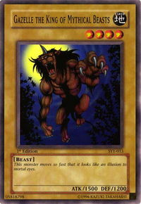Gazelle the King of Mythical Beasts - Starter Deck: Yugi Evolution (SYE) #SYE-013 - Common / Short Print YuGiOh Trading Card