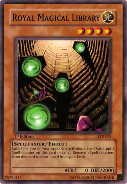Royal Magical Library trading card from Starter Deck: Yugi Evolution Royal Magical Library - Starter Deck: Yugi Evolution YuGiOh trading card